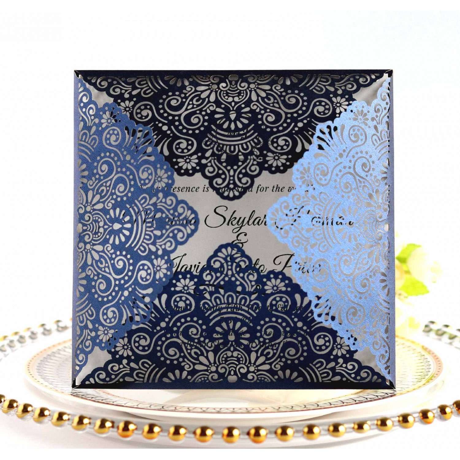 Square Invitation Card Wedding Supplies Ivory Card Business Invitation